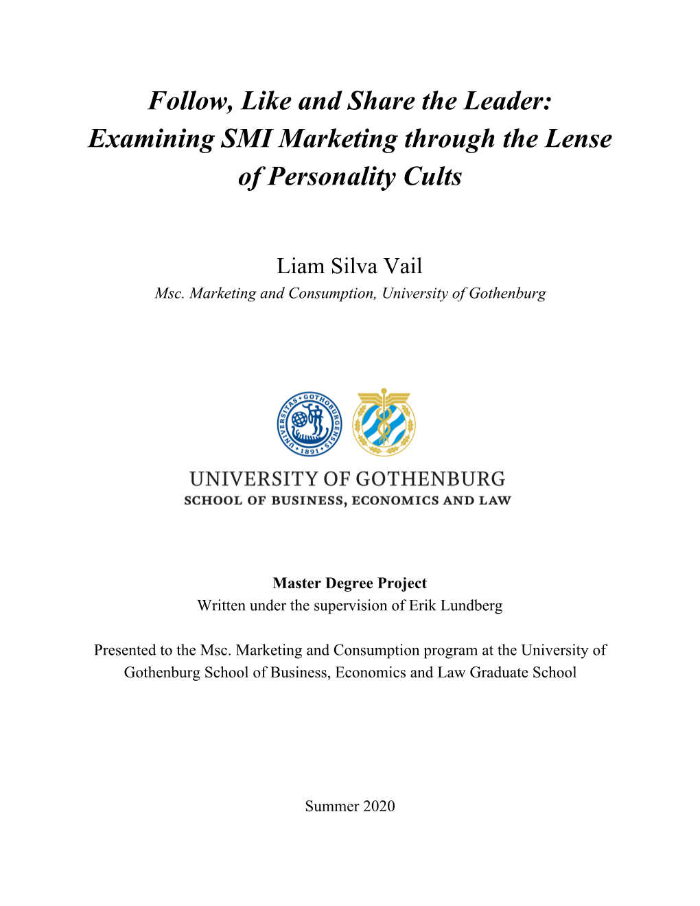 Examining SMI Marketing Through the Lense of Personality Cults