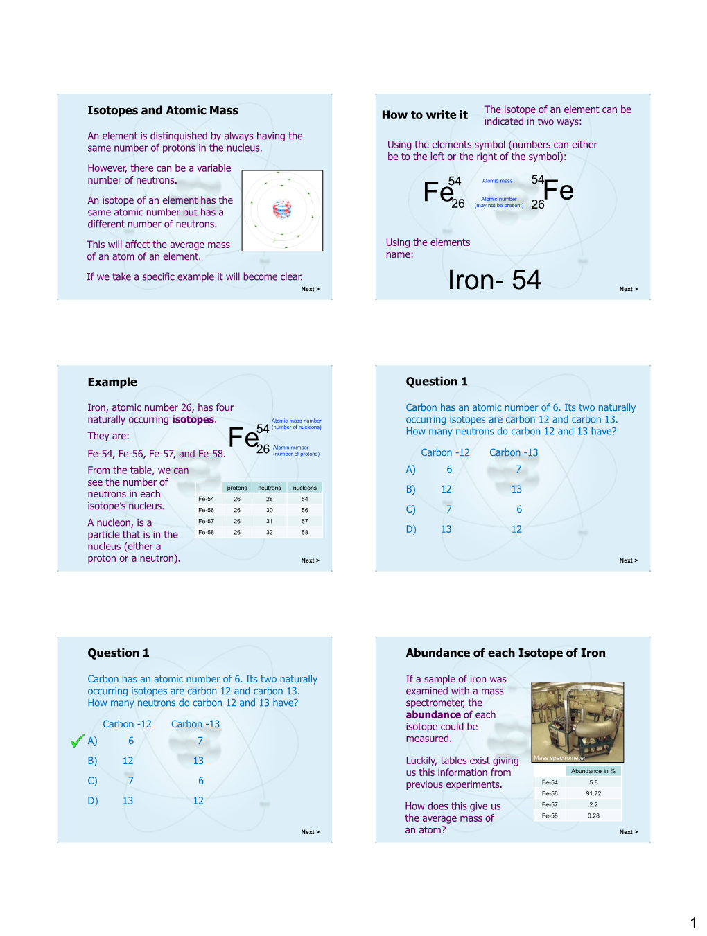 Isotopes and Atomic Mass