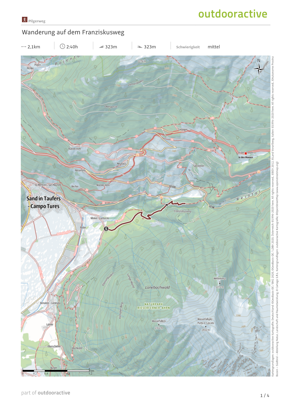 Wanderung Auf Dem Franziskusweg