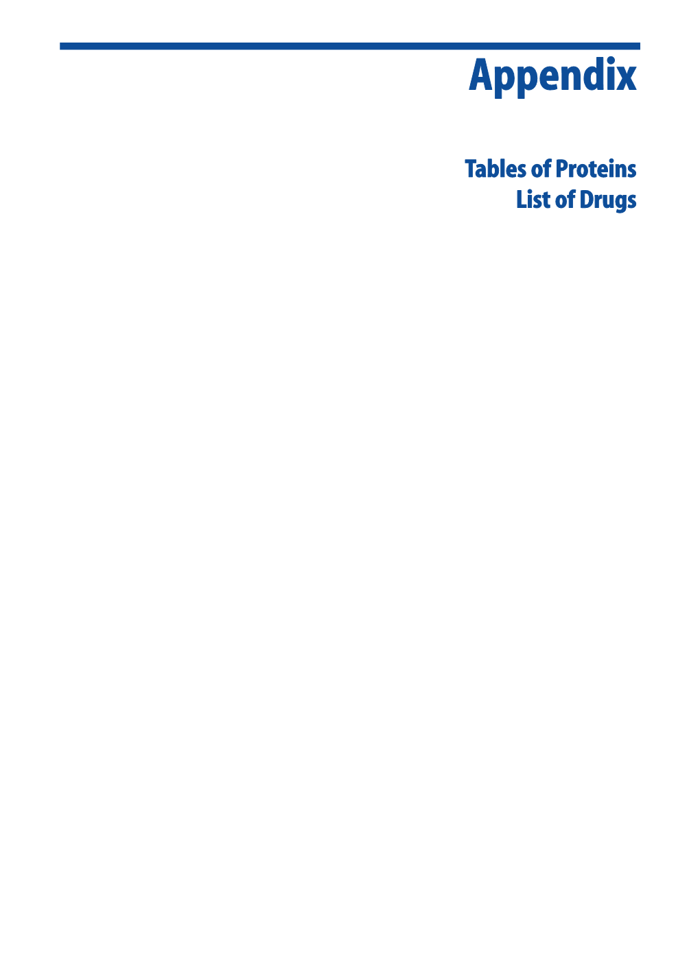 Appendix: Receptor Proteins #          