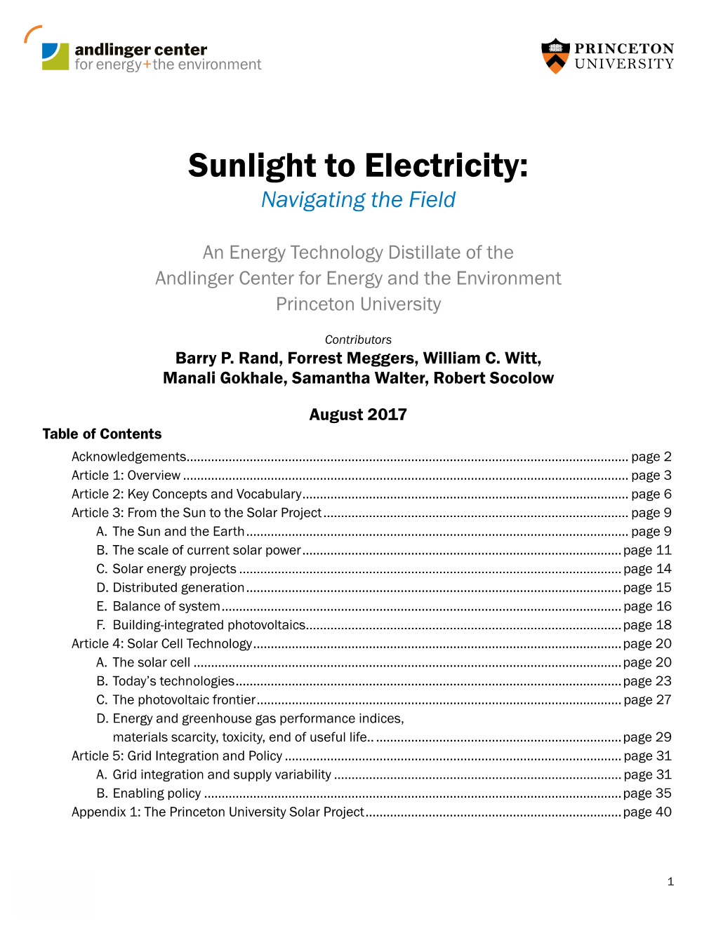 Sunlight to Electricity: Navigating the Field