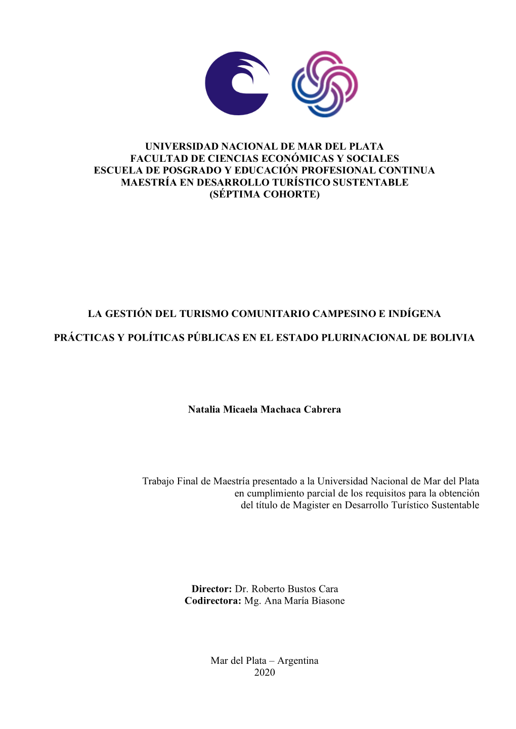 La Gestión Del Turismo Comunitario Campesino E Indígena Prácticas Y