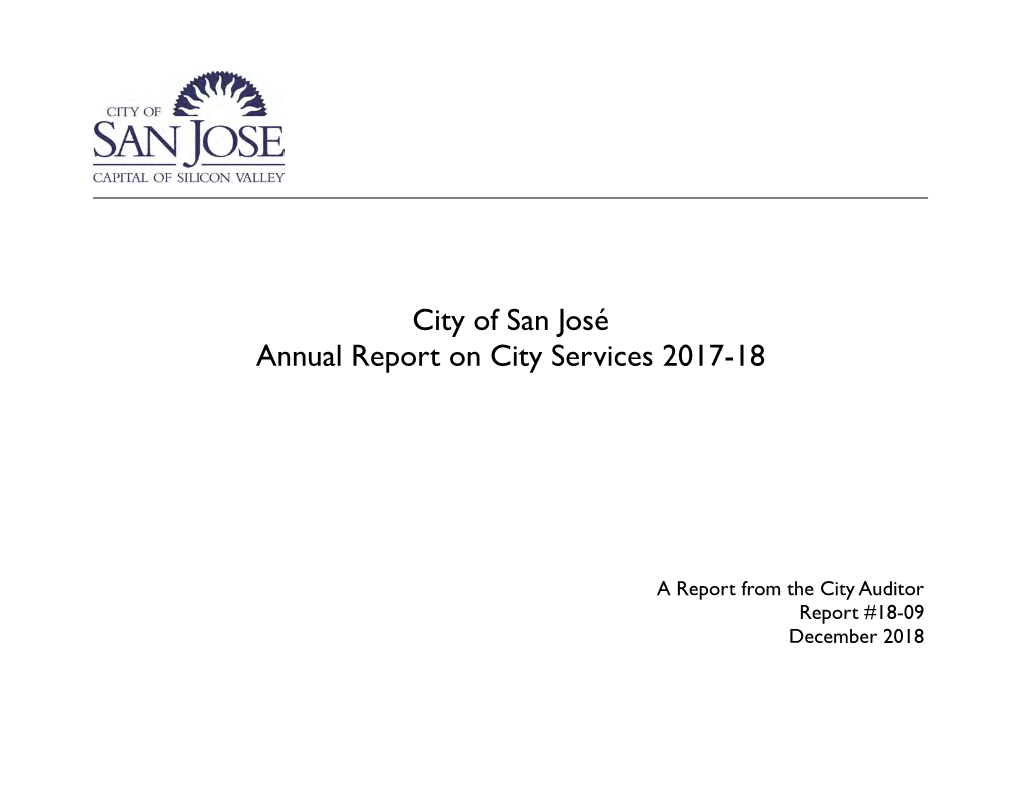 Annual Report on City Services 2017-18