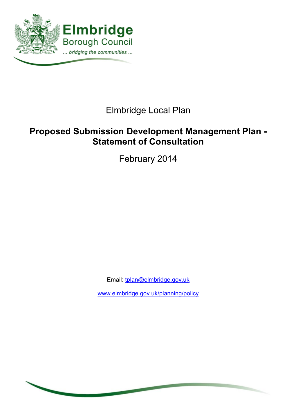 Statement of Consultation February 2014
