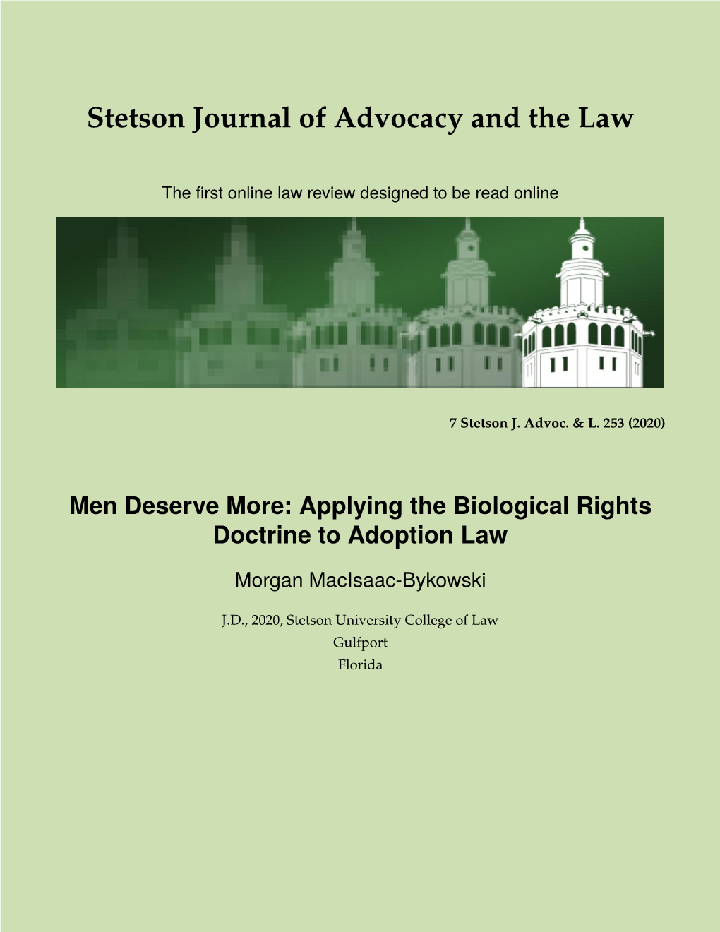 Applying the Biological Rights Doctrine to Adoption Law