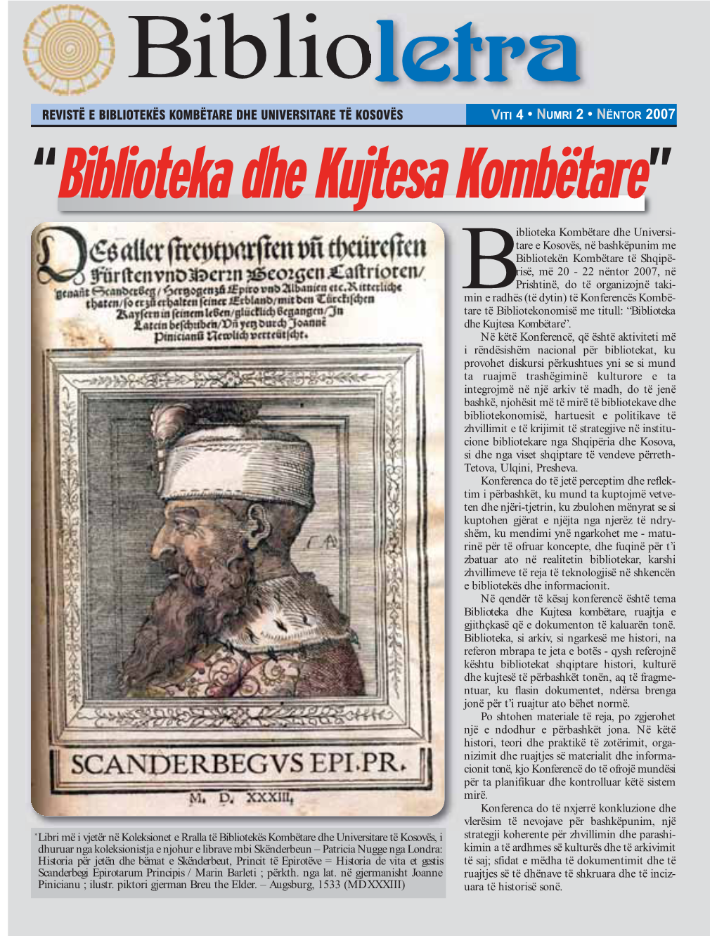 “Biblioteka Dhe Kujtesa Kombëtare”