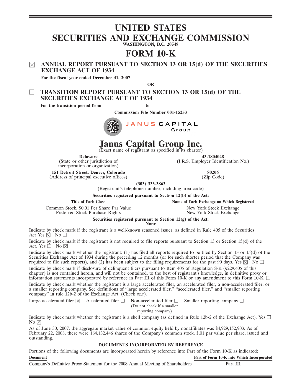 United States Securities and Exchange Commission Form