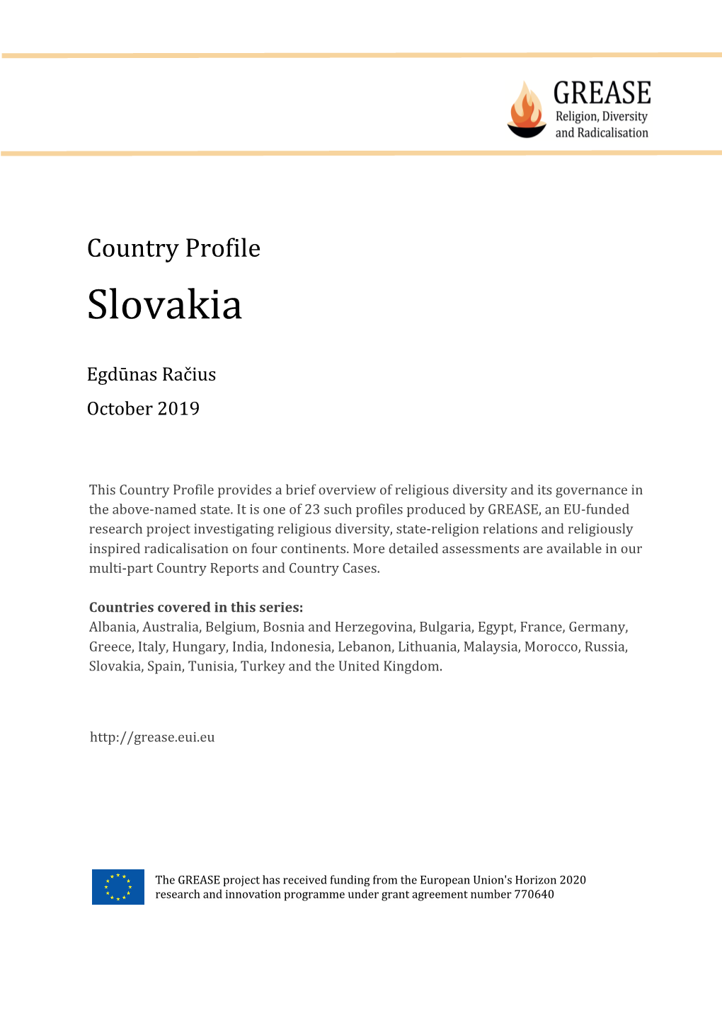 Slovakia Profile