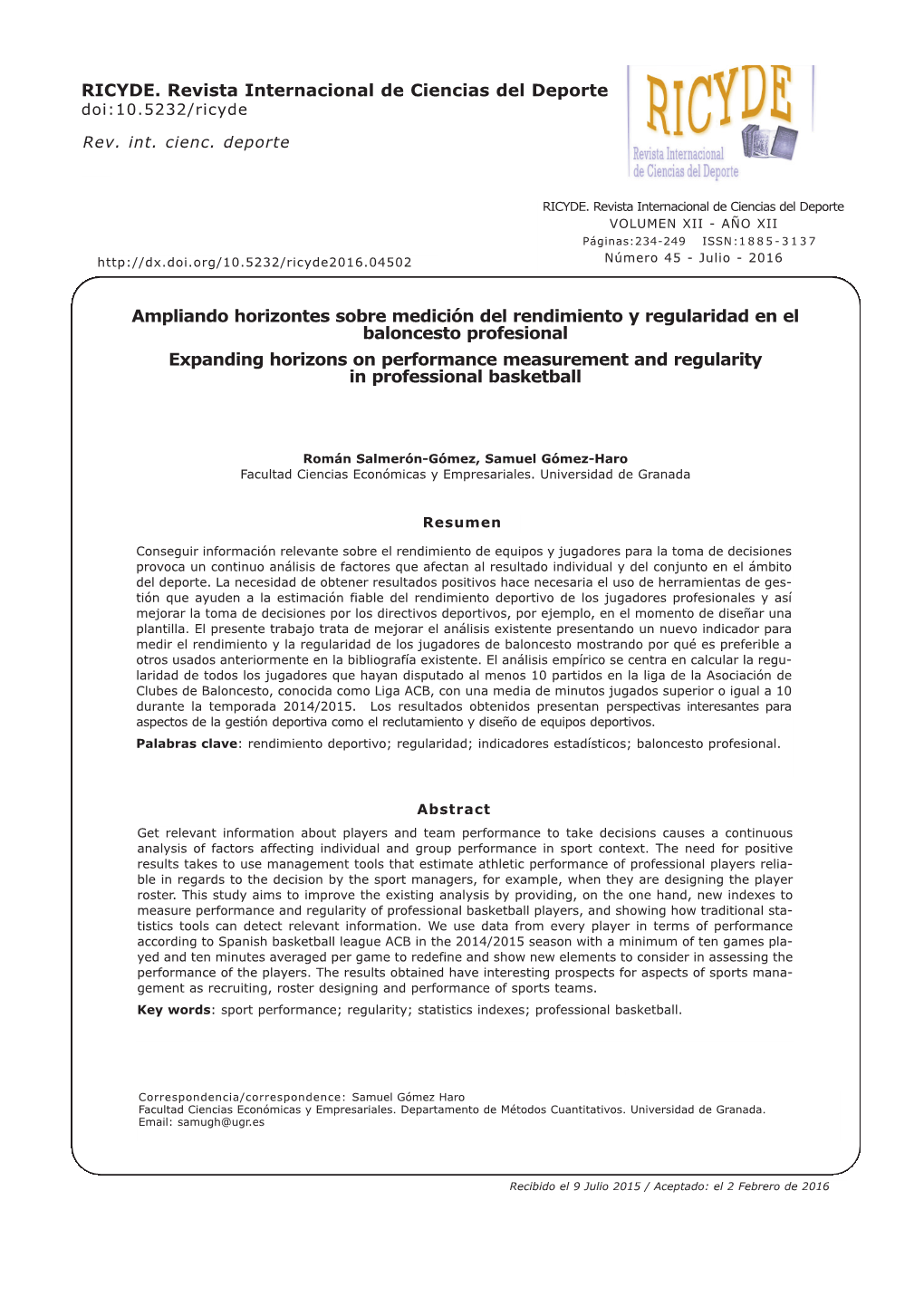 Ampliando Horizontes Sobre Medición Del Rendimiento Y Regularidad En El