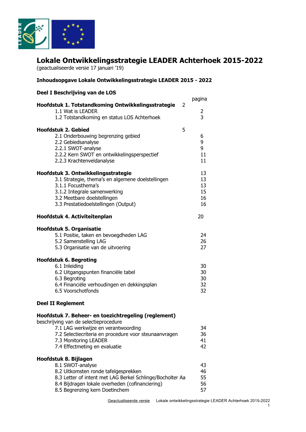 LOS LEADER Achterhoek, Geactualiseerde Versie, 17-1-2019