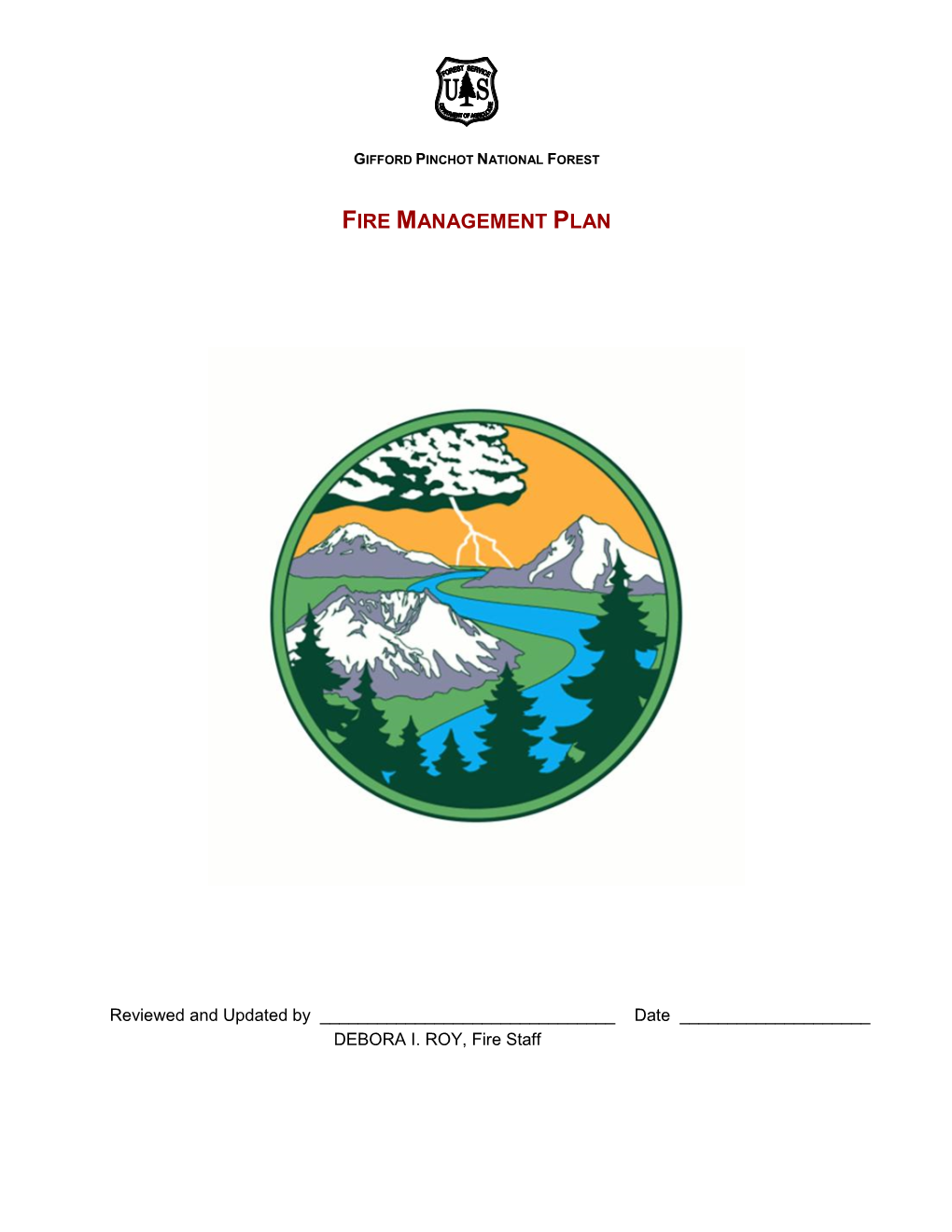 Fire Management Plan Template