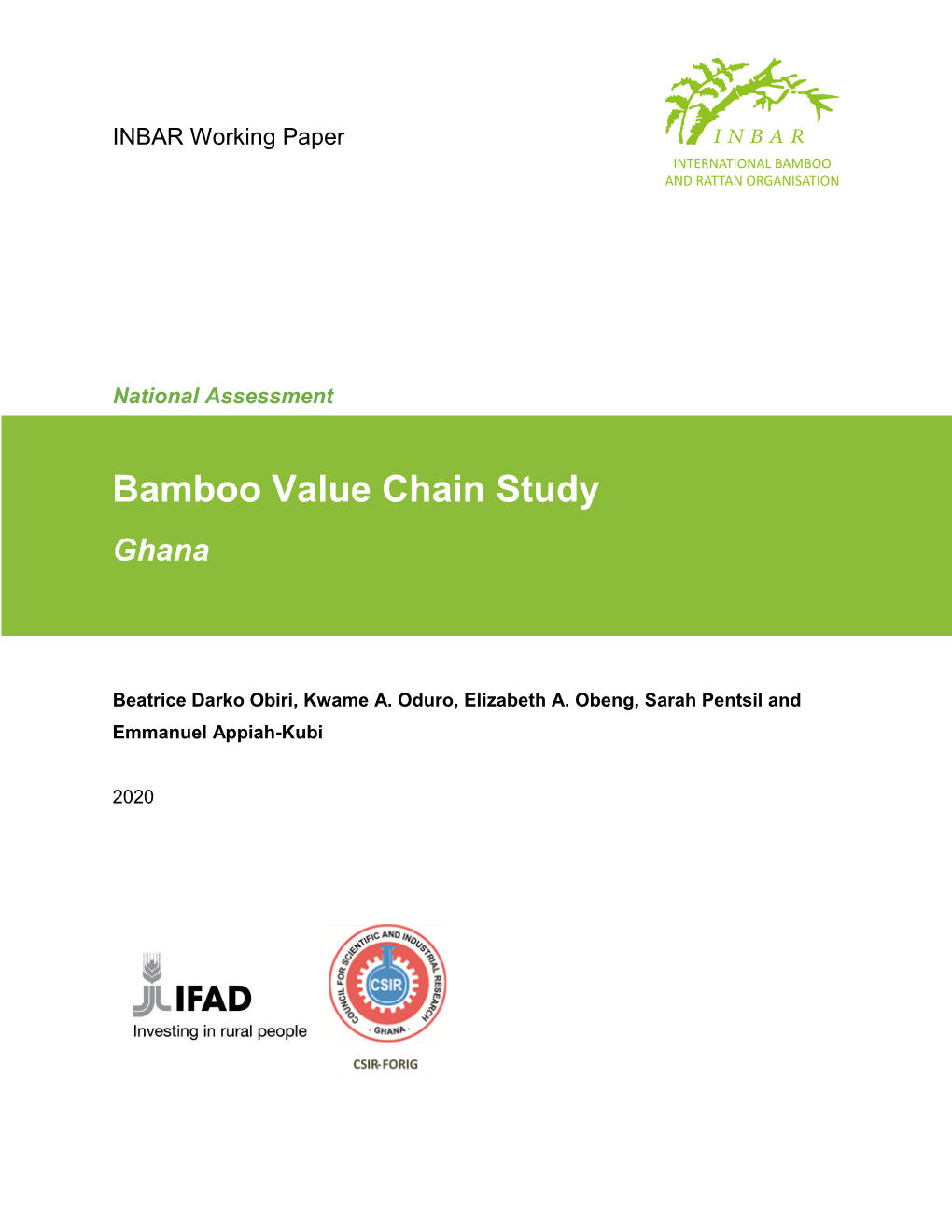 Bamboo Value Chain Study