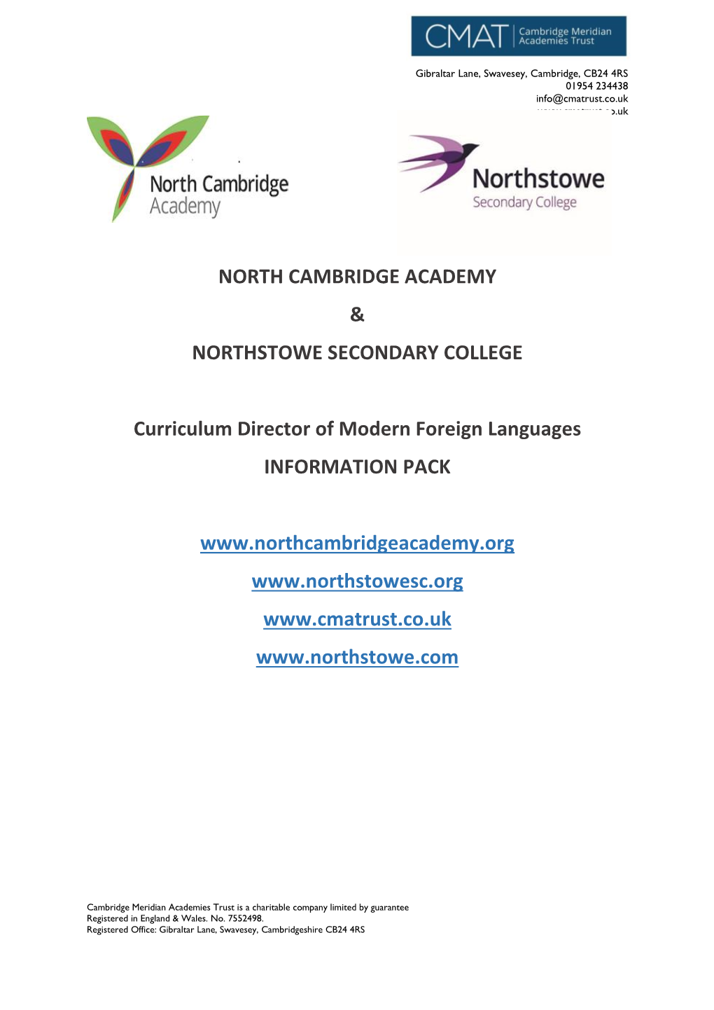 North Cambridge Academy & Northstowe Secondary