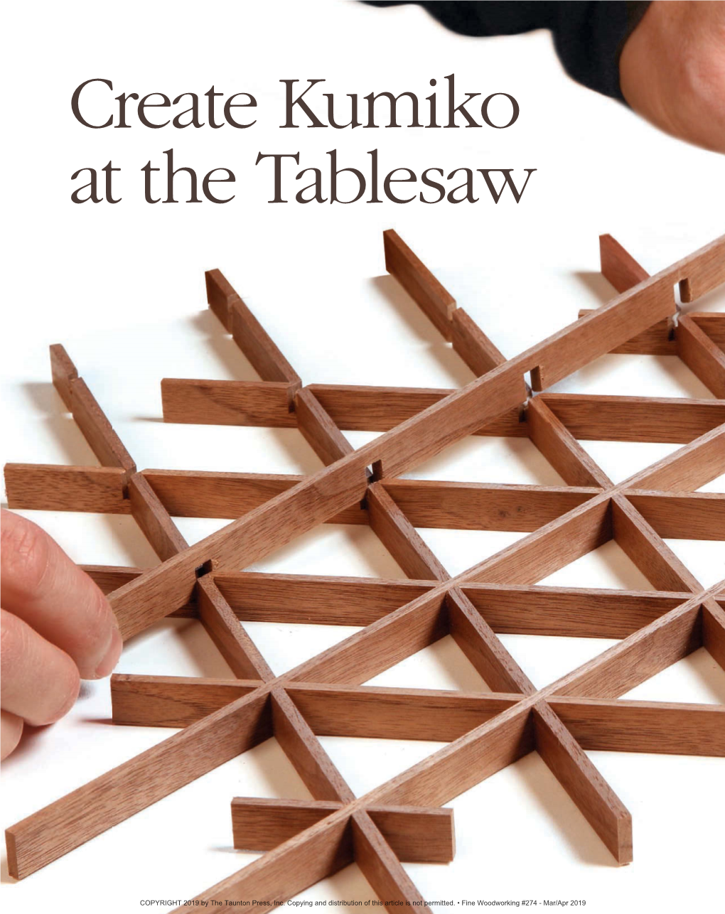 Create Kumiko at the Tablesaw