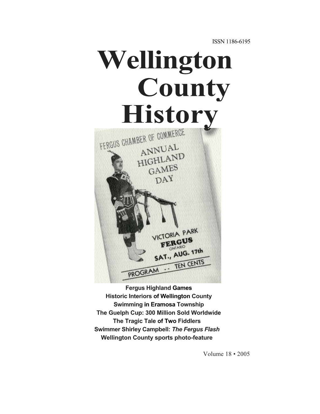 Wellington County History 2005