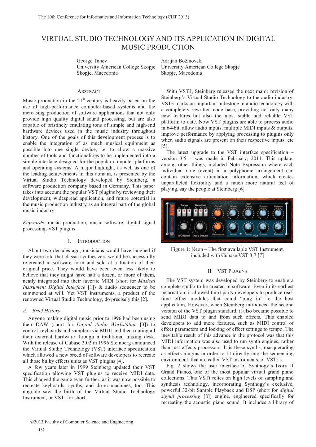 Virtual Studio Technology and Its Application in Digital Music Production