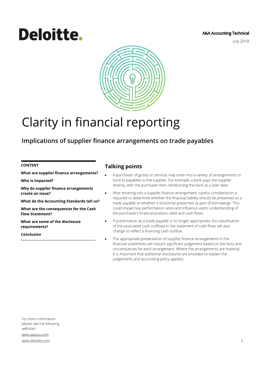 Implications of Supplier Finance Arrangements on Trade Payables