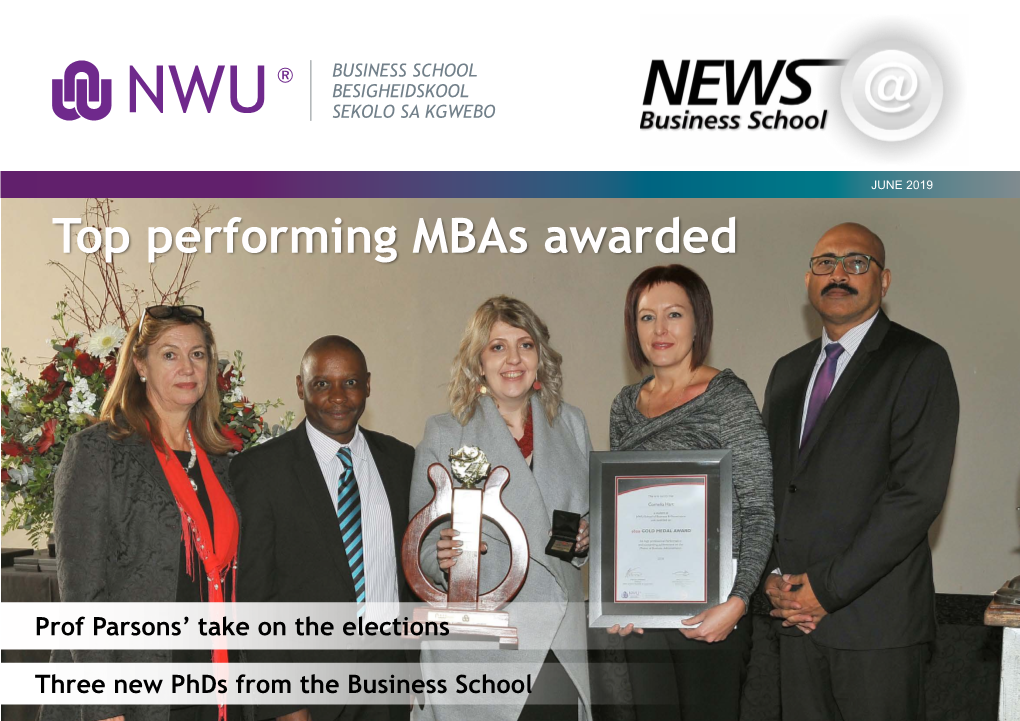 Top Performing Mbas Awarded