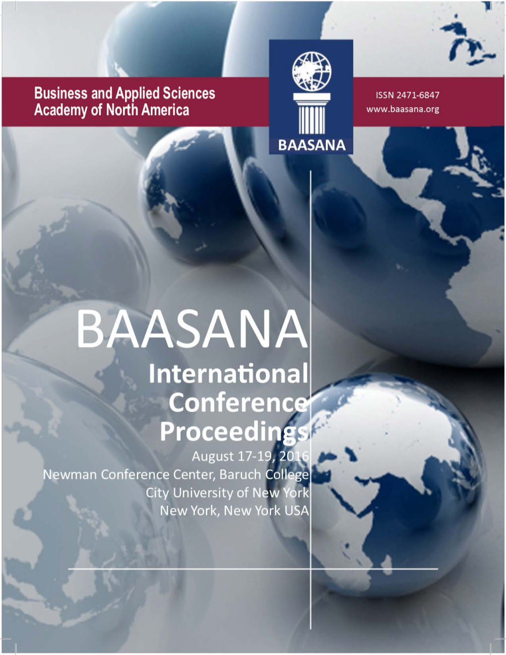 2016 BAASANA International Conference Proceedings