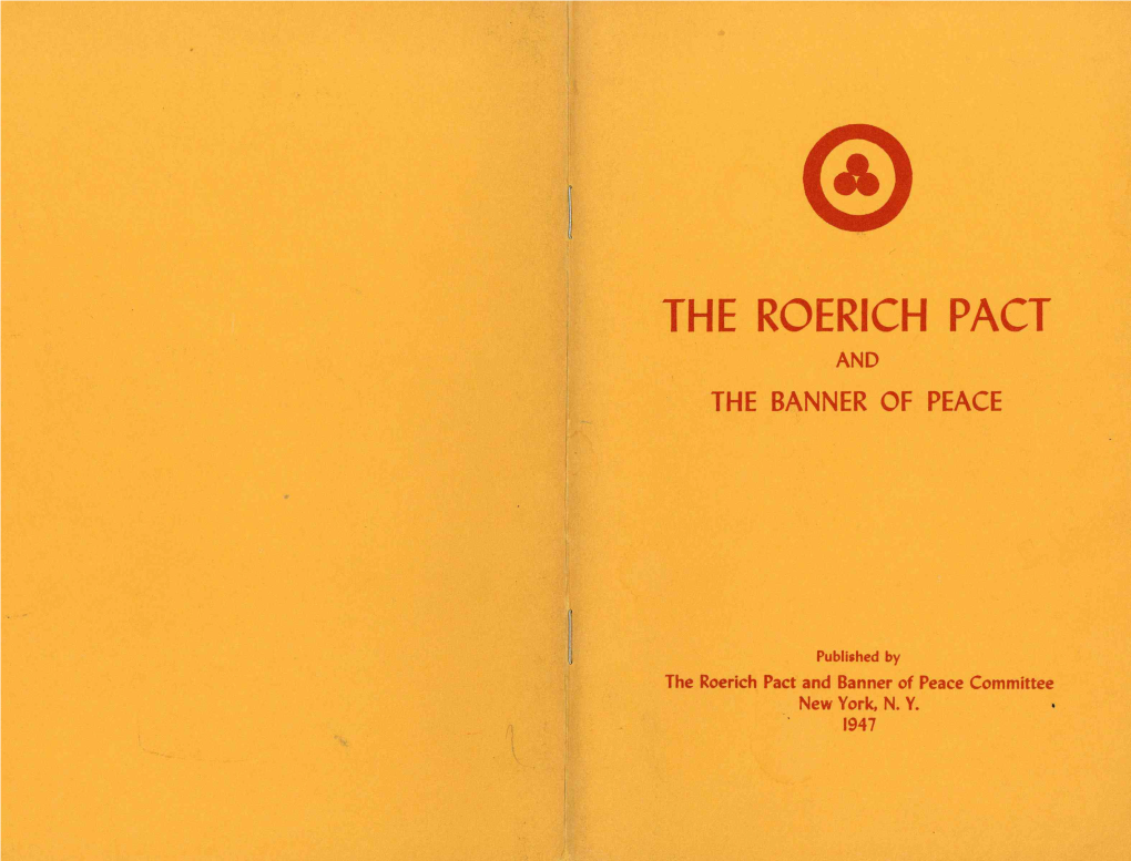 The Roerich Pact and the Banner of Peace