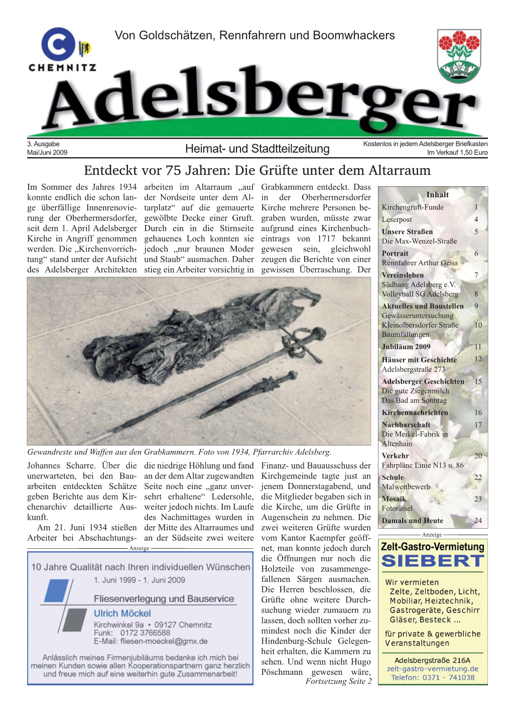 3. Ausgabe Mai/Juni 2009