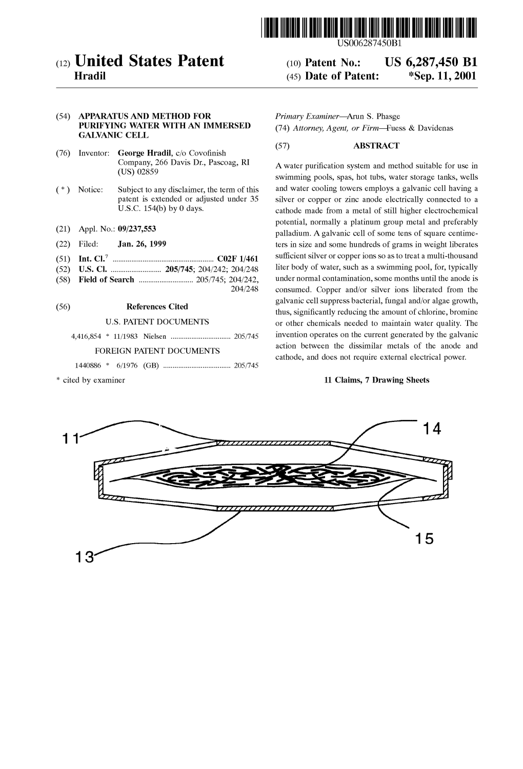 (12) United States Patent (10) Patent No.: US 6,287,450 B1 Hradil (45) Date of Patent: *Sep
