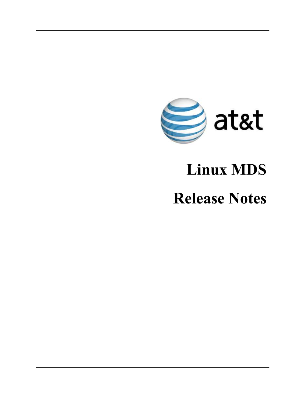 Linux MDS Release Notes