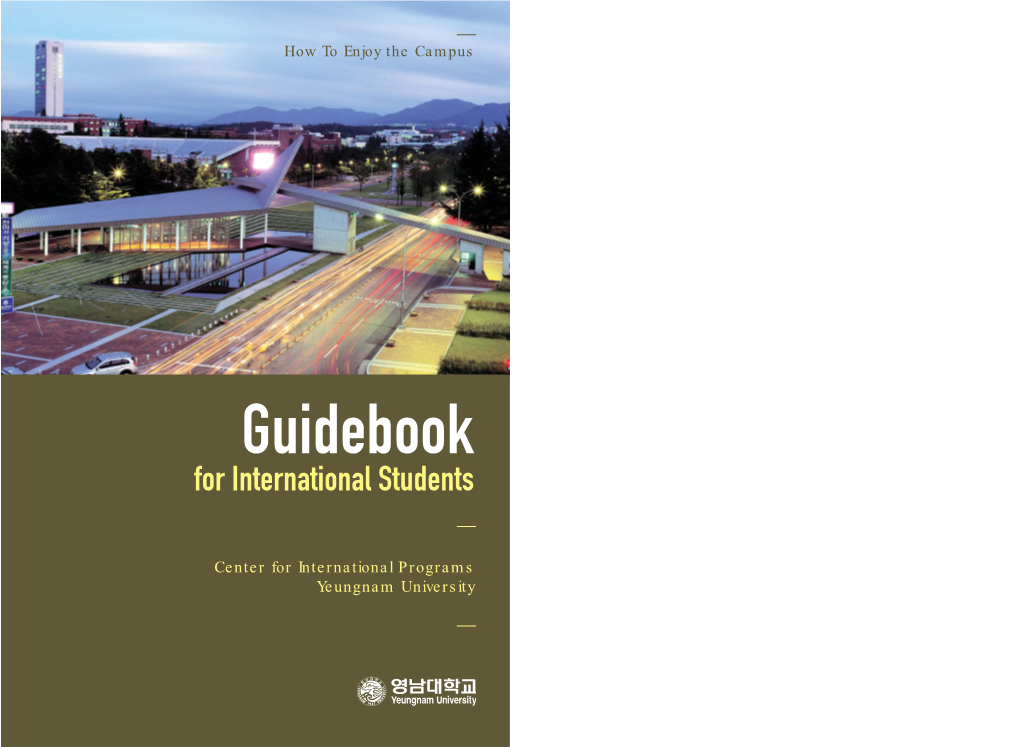 Guidebook for International Students