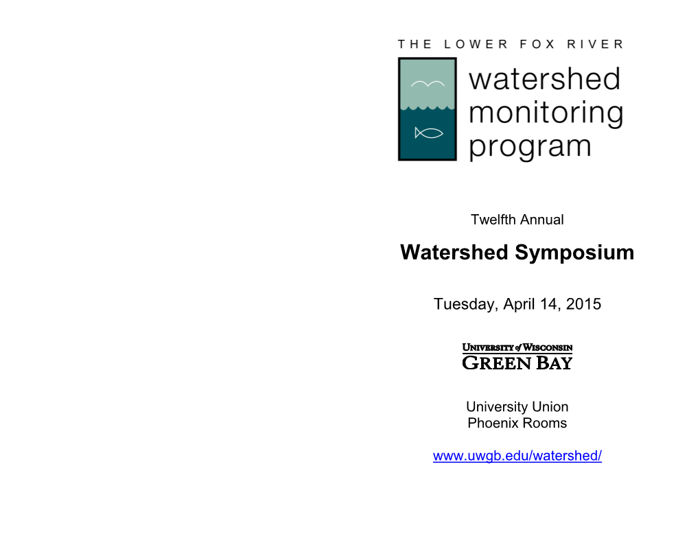 Watershed Symposium