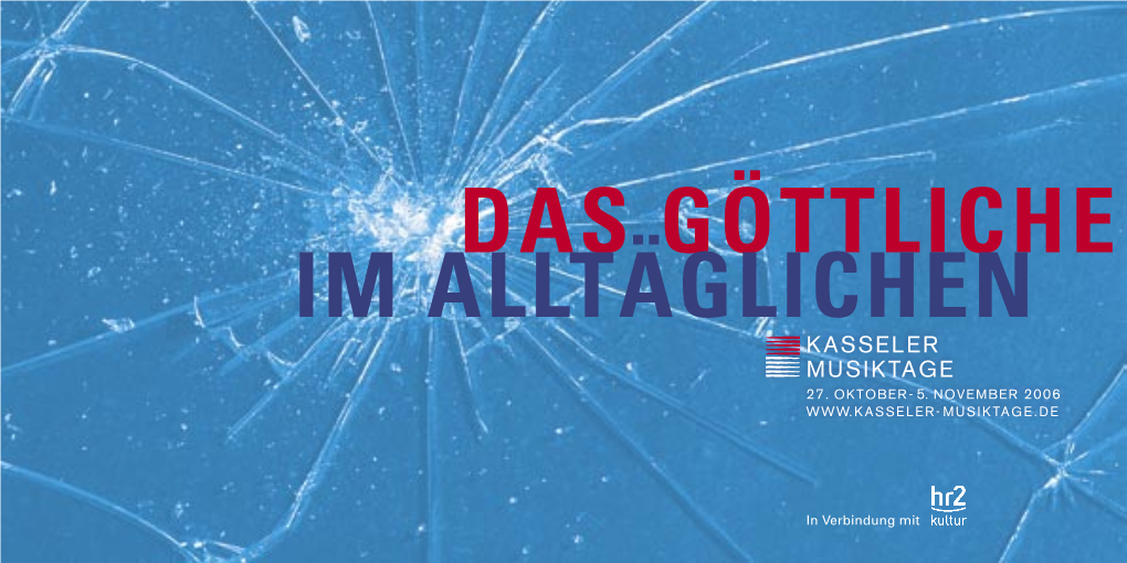 Das Göttliche Im Alltäglichen Kasseler Musiktage 27