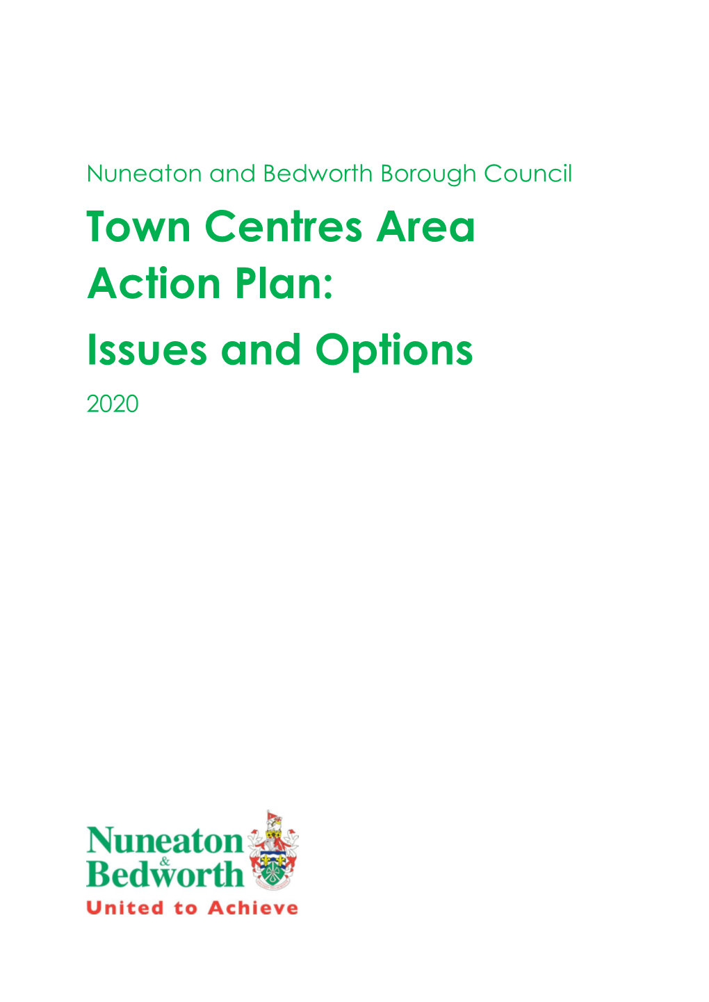 Town Centres Area Action Plan: Issues and Options 2020