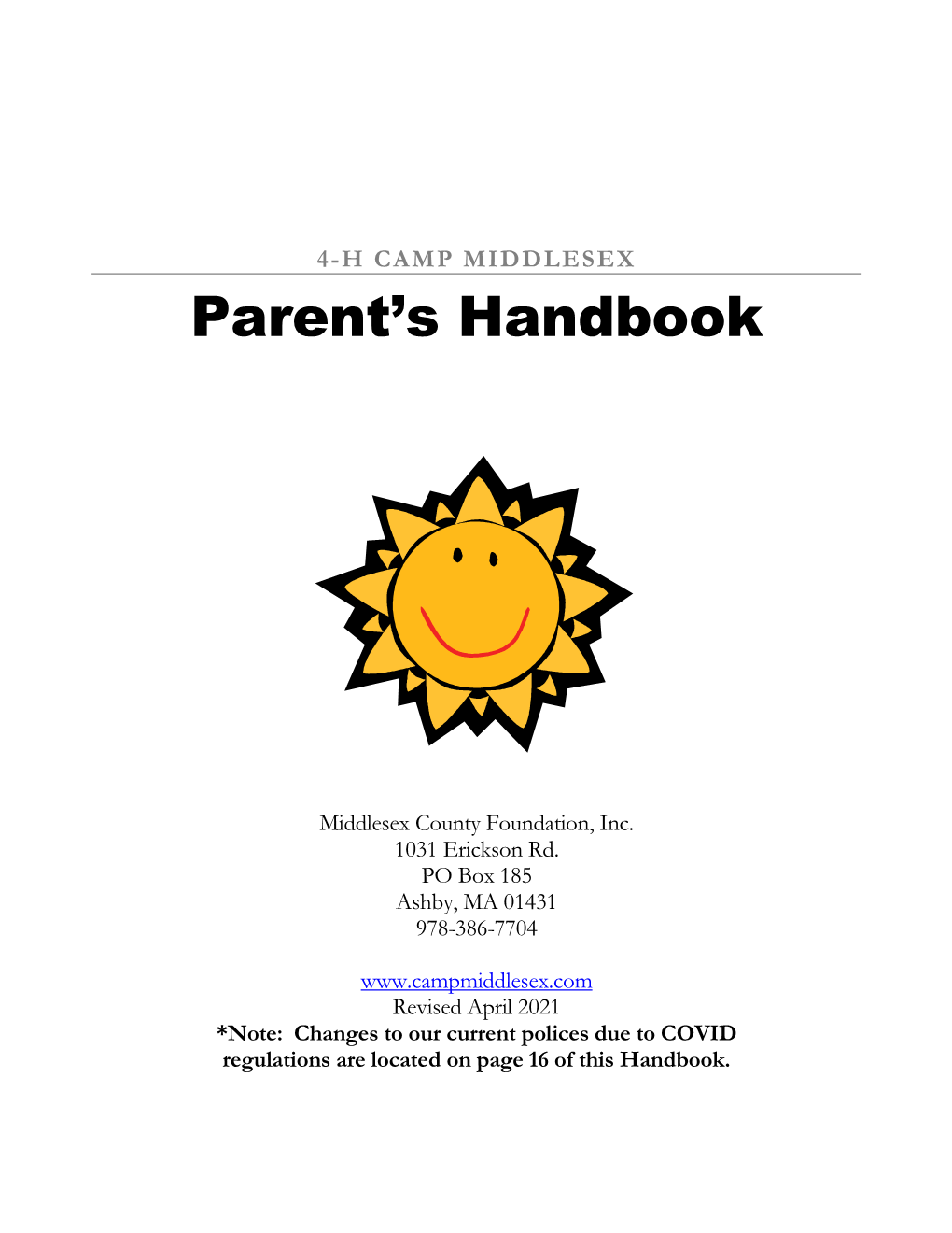 Parent's Handbook