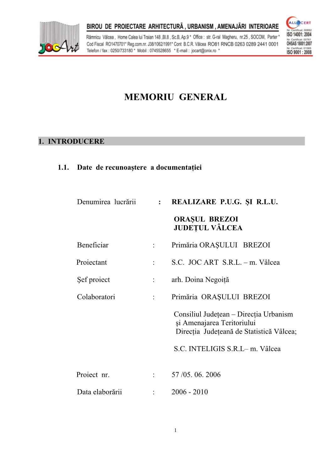 Memoriu General Pug Brezoi.Pdf