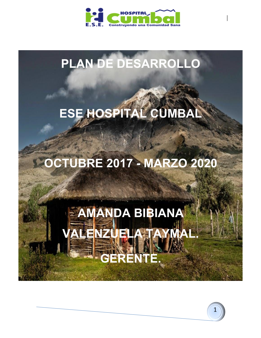 Plan De Desarrollo E.S.E. Hospital Cumbal