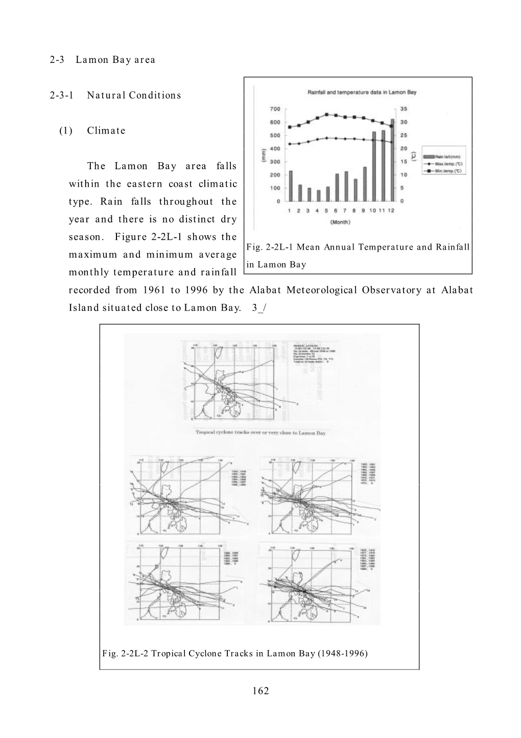 162 2-3 Lamon Bay Area 2-3-1 Natural Conditions (1) Climate The