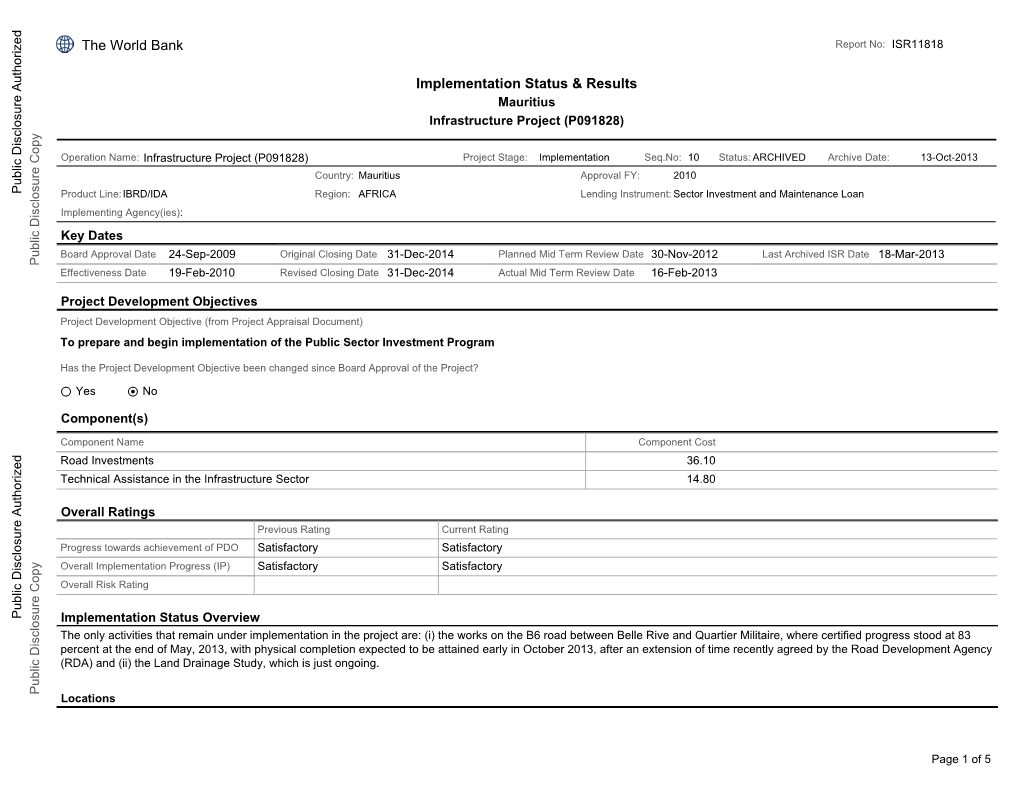 World Bank Document