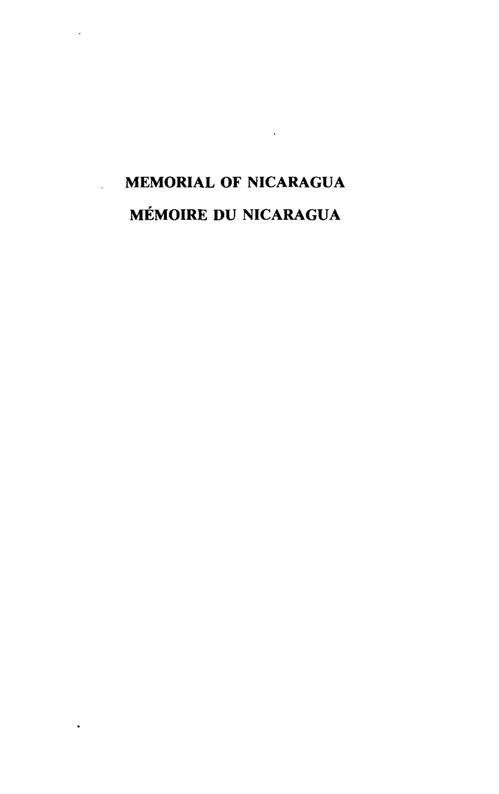 Memorial of Nicaragua