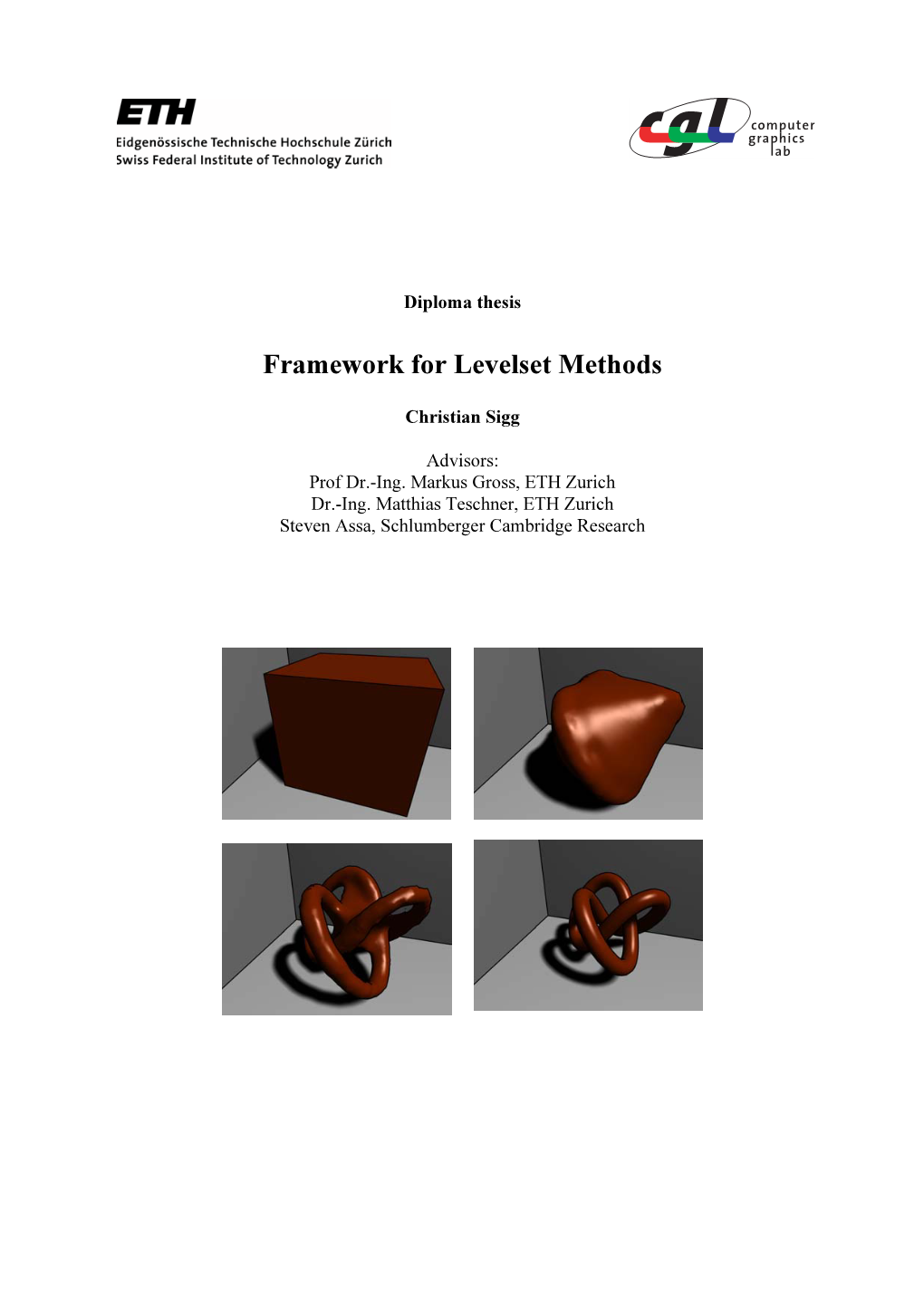 Framework for Levelset Methods