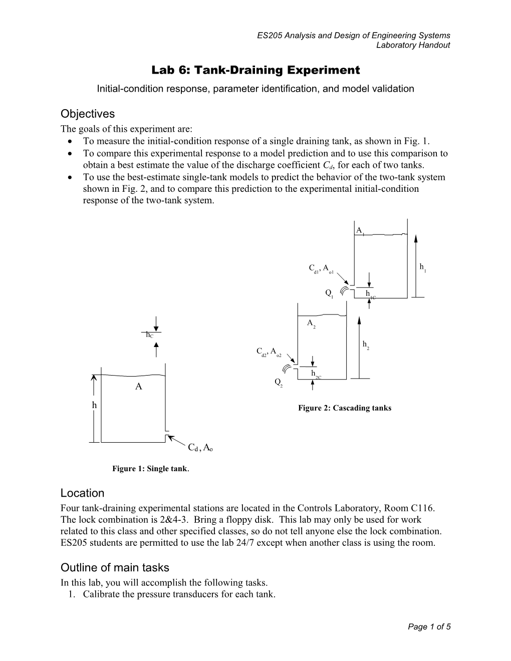 ME 313 Analysis of Dynamic Systems - Adventure 1