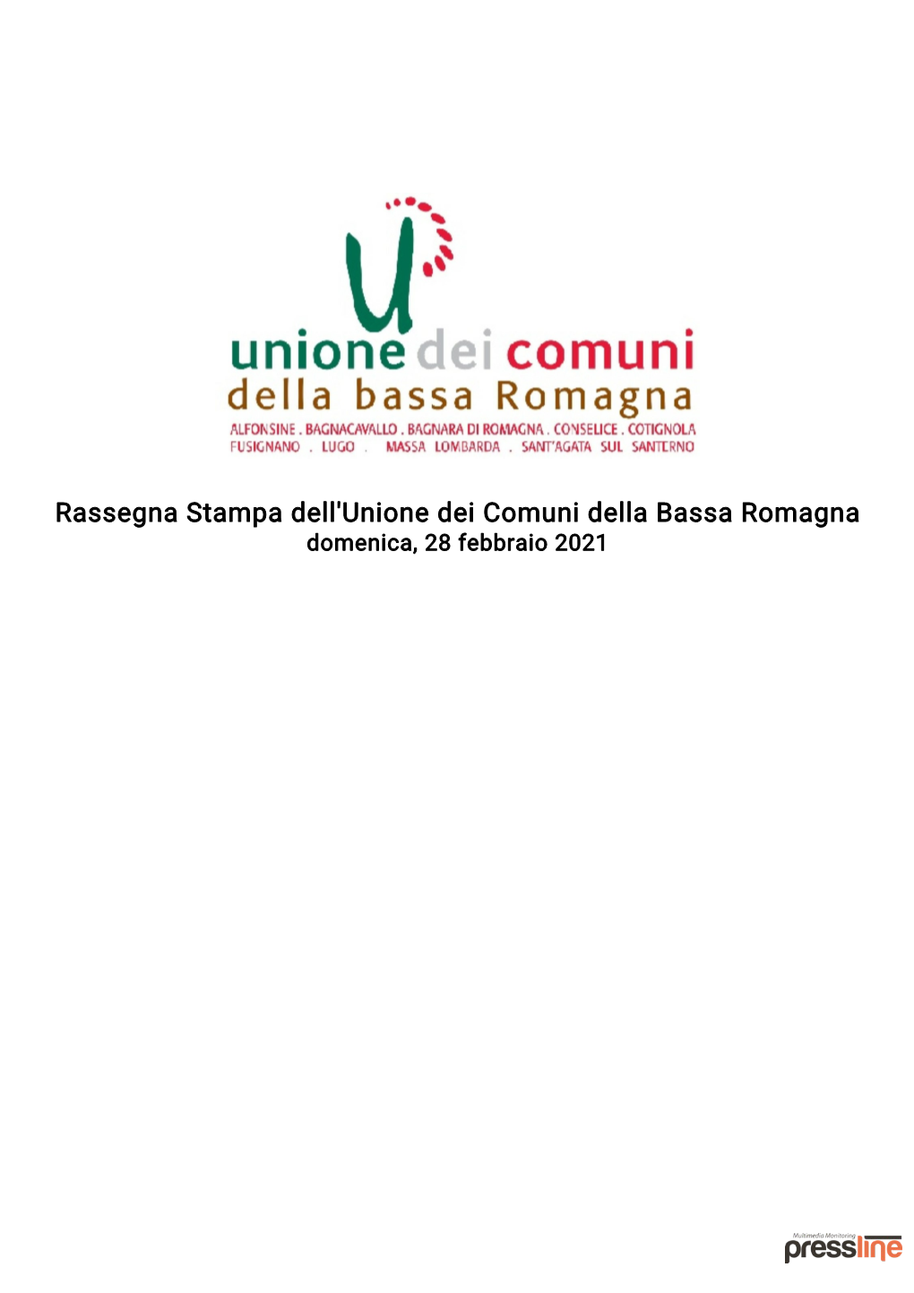Rassegna Stampa Dell'unione Dei Comuni Della Bassa Romagna