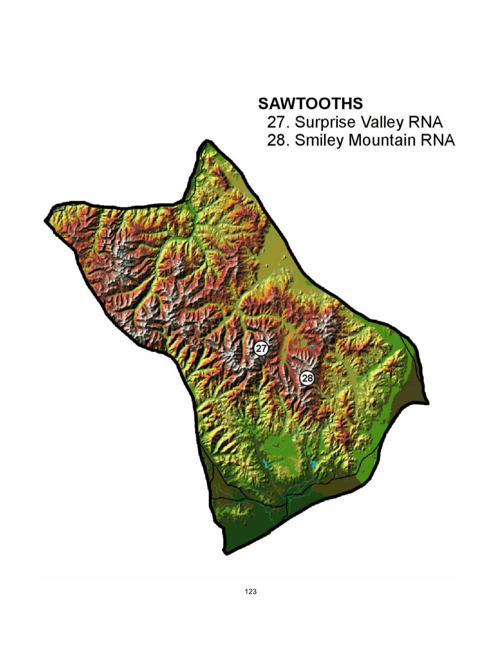 High Mountain Lake Research Natural Areas in Idaho