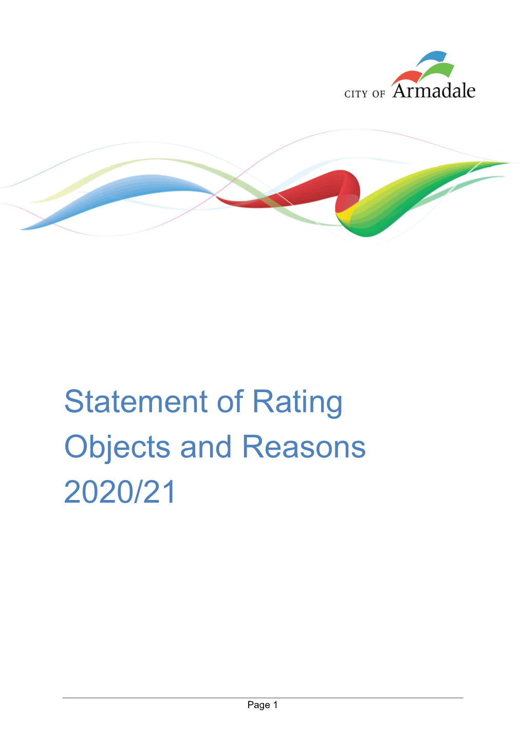 Statement of Rating Objects and Reasons 2020 21