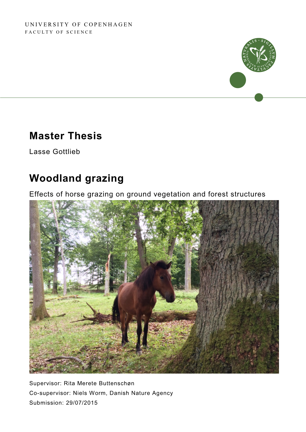 Master Thesis Woodland Grazing
