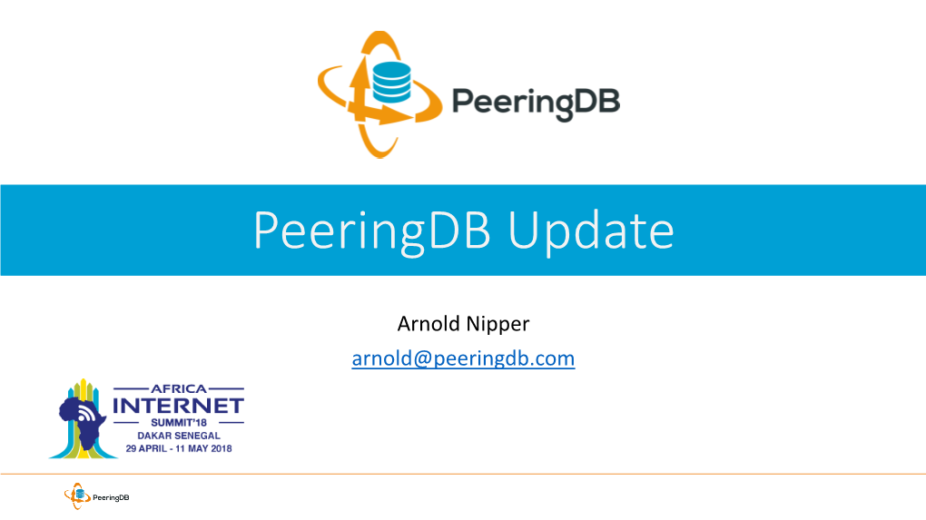 Peeringdb Update