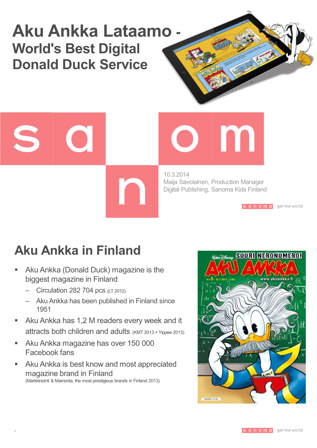 Aku Ankka Lataamo - World's Best Digital Donald Duck Service