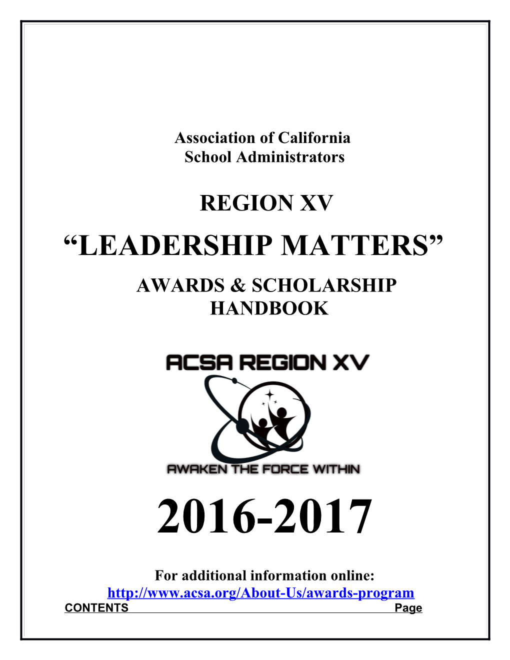 Acsa Region Xv