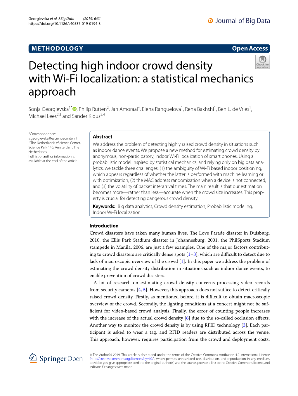 Detecting High Indoor Crowd Density with Wi-Fi Localization