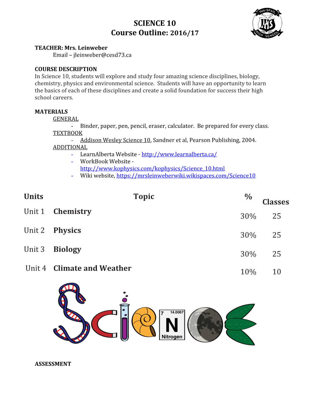 Course Outline: 2016/17