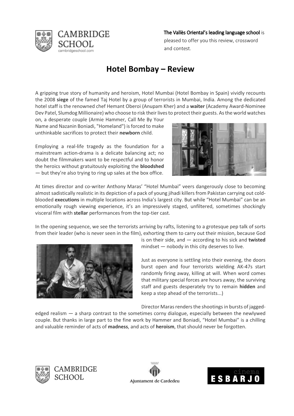 Hotel Bombay – Review