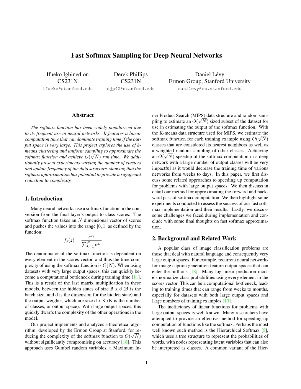 Fast Softmax Sampling for Deep Neural Networks